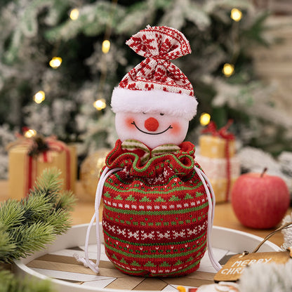 Gebreide poppen kerstzak — liefdevol & bijzonder cadeauidee