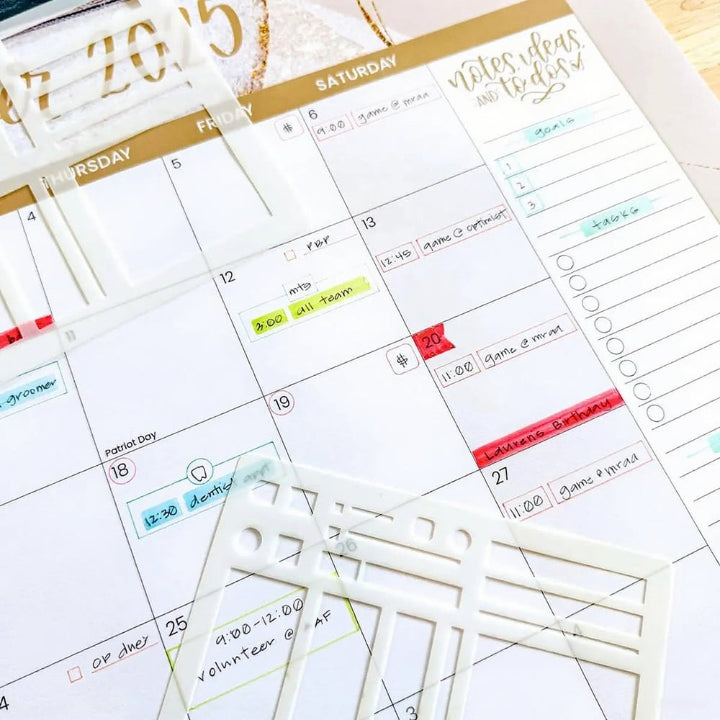 🔥Handmade Calendar Planner Stencil and 2026 Monthly Daily Weekly Study Planner(✨Same as in the video) Mivoza Deutschland