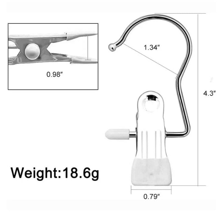 Roestvrijstalen kledingklem - Robuuste hanger Mivoza Duitsland