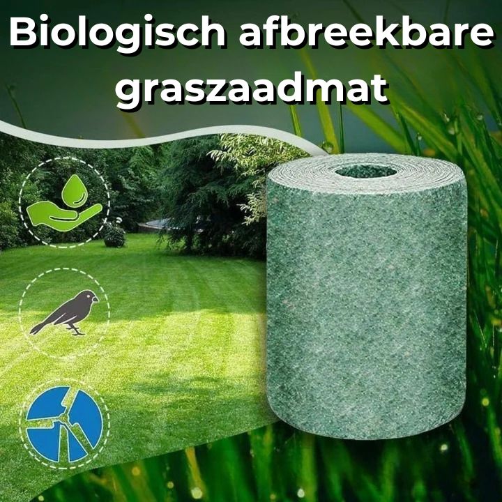 1+1 Gratis | Biologisch afbreekbare graszaadmat