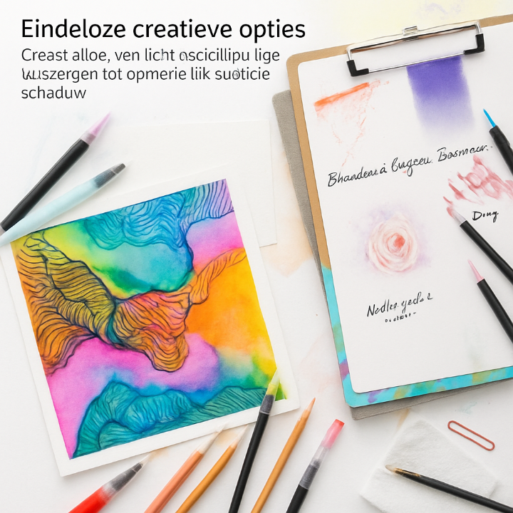 Aquarel Penseelstiften – Ontdek je Creatieve Kant met deze Kleurrijke Set (20 stiften)