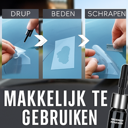 Glasreparatieset – Repareer chips en barsten in minuten, bespaar op dure vervangingen