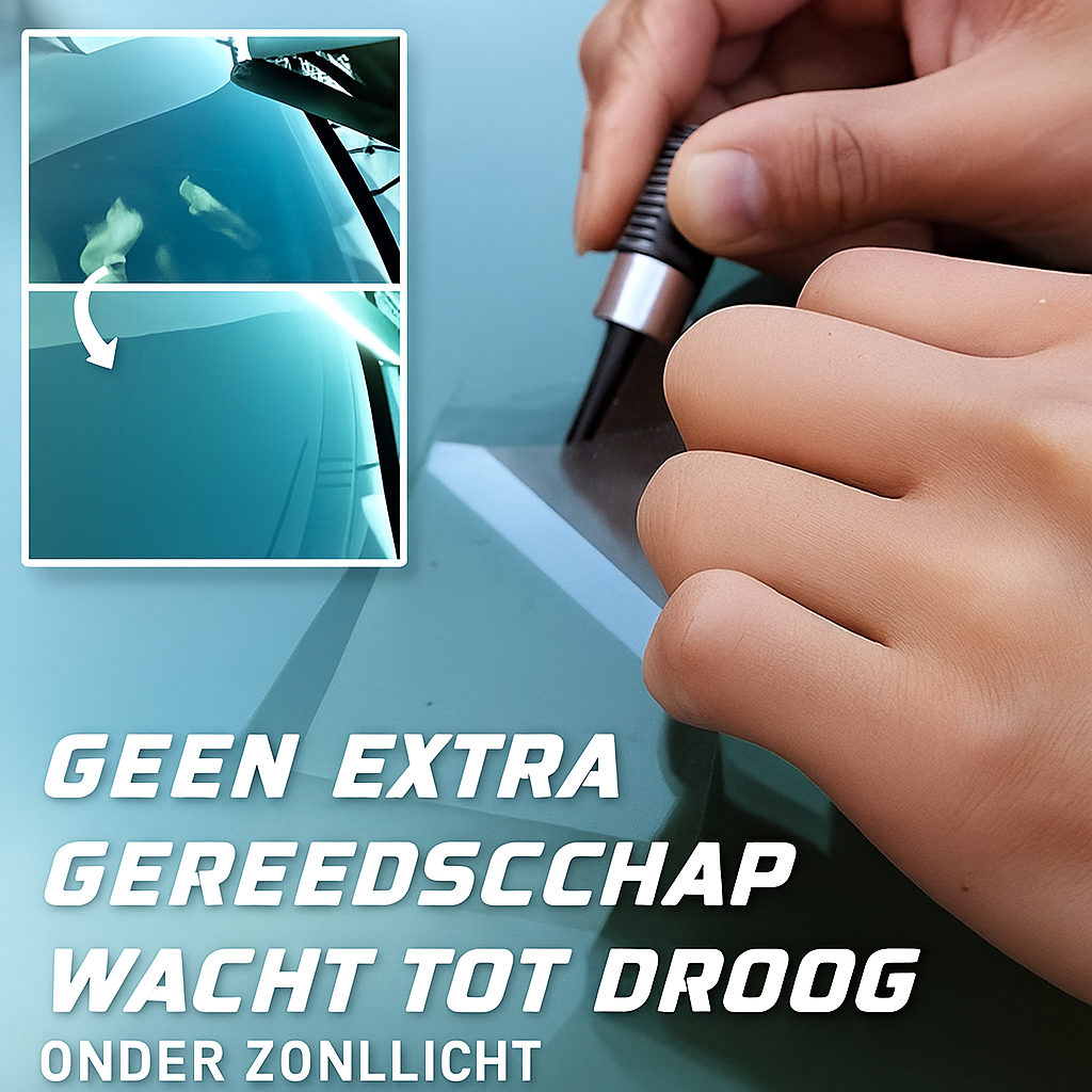 Glasreparatieset – Repareer chips en barsten in minuten, bespaar op dure vervangingen