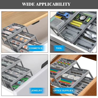 Uitbreidbare slimme lade-organizer