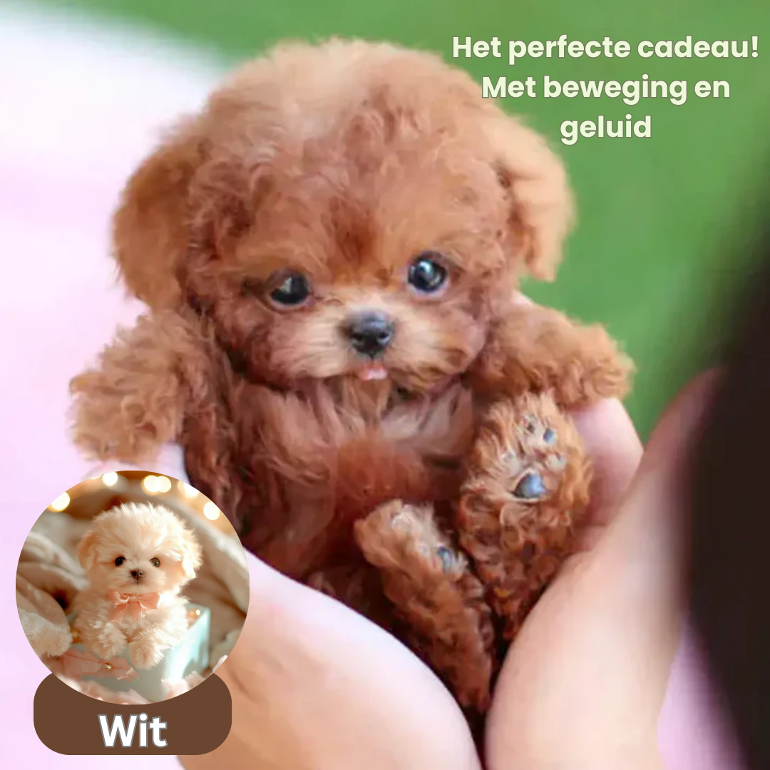 Pluchen Robot Hond – Beweegt, blaft en knuffelt zonder verzorging