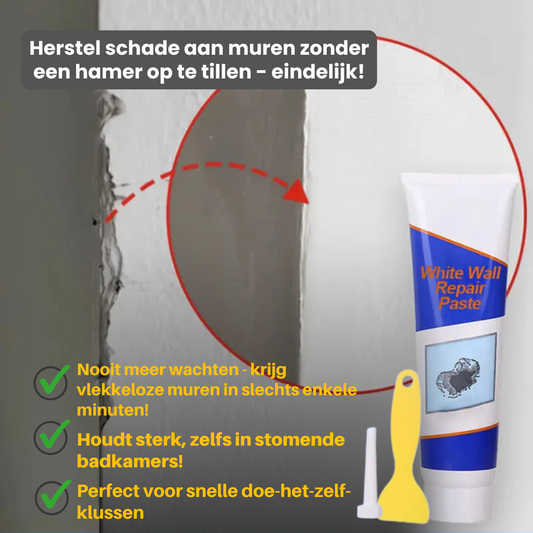 Muurreparatiepasta – Snel weg met scheuren en gaten