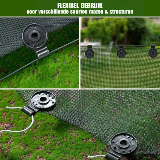 Weerbestendige Netklemmen - Stevig, herbruikbaar en eenvoudig te bevestigen