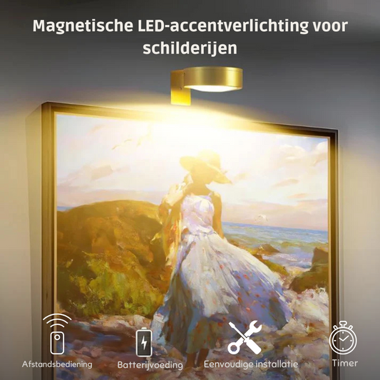 Magnetische LED-accentverlichting voor schilderijen