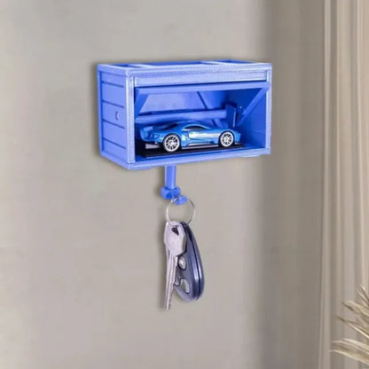 Autosleutelhanger in garagestijl — leuk en creatief sleutelopbergsysteem