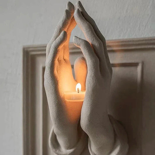 Kerzenhalter Figur „Betende Hände“ – Spendet Wärme & spirituelle Inspiration Mivoza Deutschland