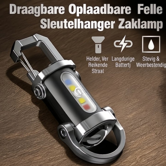 Sleutelhanger zaklamp — perfect voor autopech en noodsituaties