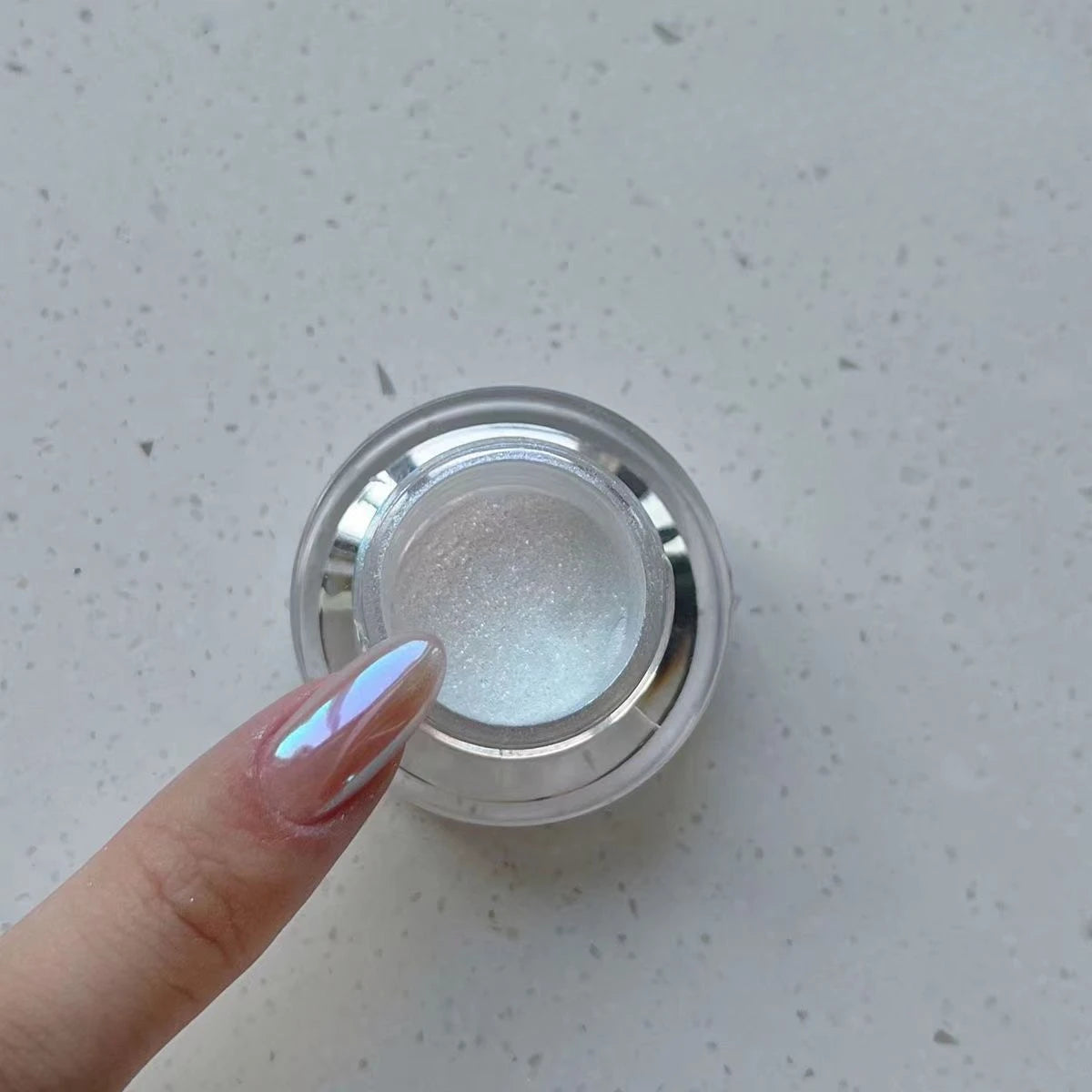 Nagel chrome poeder – spiegelglans voor elegante nagels