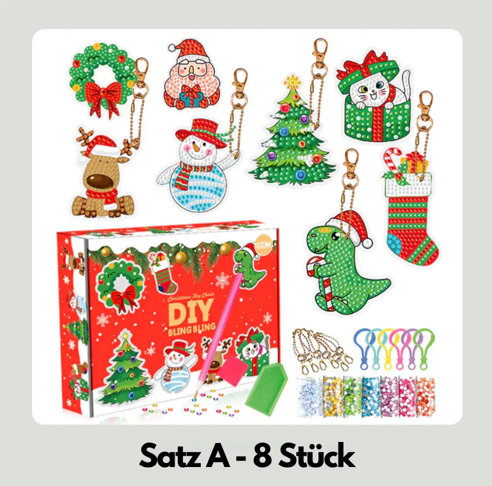 Sleutelhanger Set met strass – Laat hun verbeelding stralen