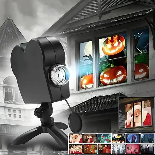 Griezelige projector set — spookachtige taferelen voor ramen & feestjes