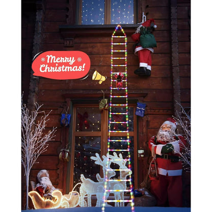 Klimmende kerstman ladderlampen — magische sfeer voor uw huis