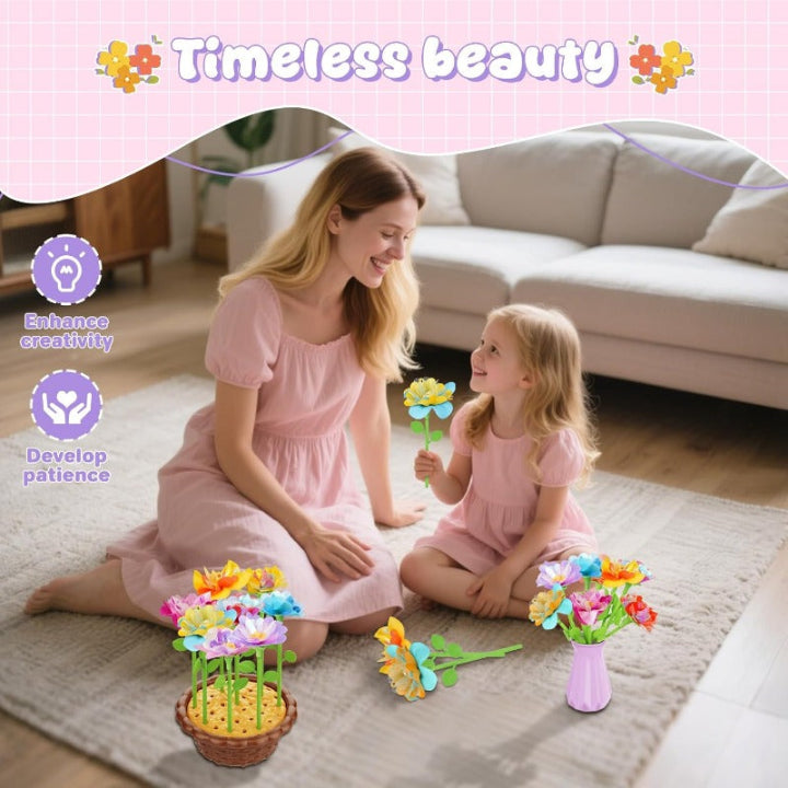 Doe-het-zelf bloemboeket set — stimuleert de creativiteit en verbeelding van kinderen