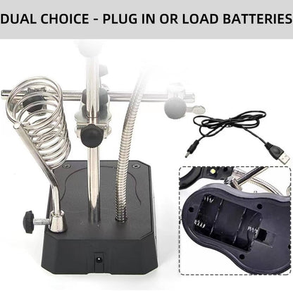Adjustable LED Magnifying Glass Soldering Station – Hands-Free Precision Made Easy! Mivoza Deutschland
