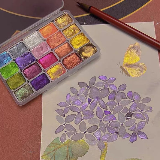 Aquarelverfset — heldere kleuren voor unieke kunstwerken