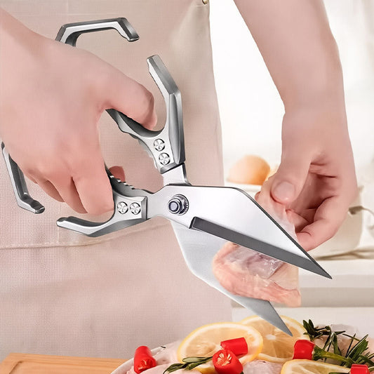 Multifunctionele keukenschaar hoge prestaties – scheermesscherpe roestvrijstalen bladen, ergonomisch handvat & veelzijdig gebruik