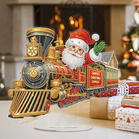 Doe-het-zelf knutselkit diamant schilderij — gepersonaliseerde sieraden voor de kerstboom