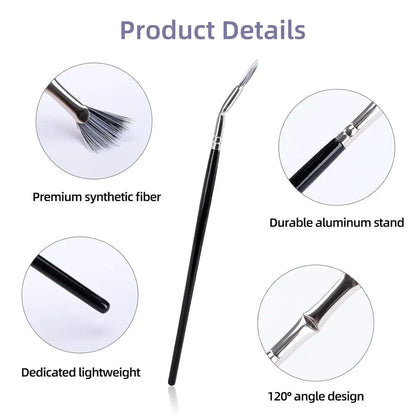 1 Gratis 1 I Opvouwbare Wimperborstel met Schuin Hoofd – Perfect voor Drukke Ochtenden