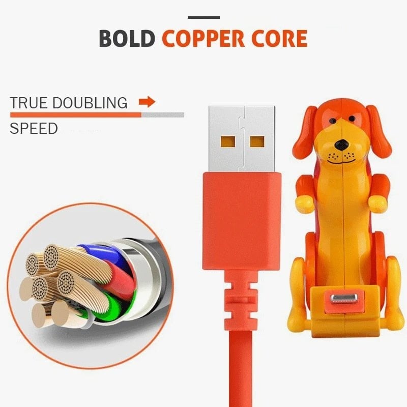 Grappige honden oplaadkabel