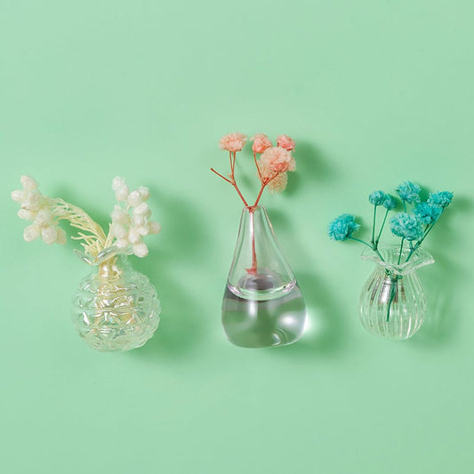 Set van 3 mini-plantenvaasmagneten voor decoratieve en frisse accenten
