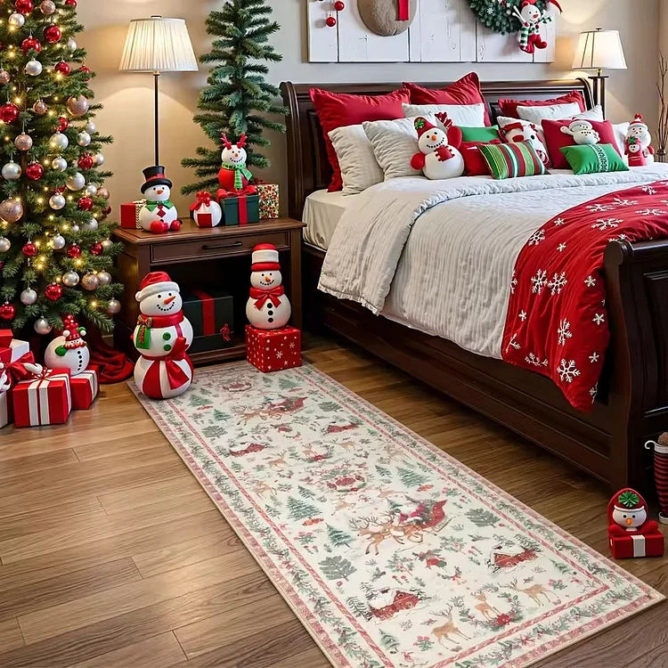Kerst tapijt Wonderland — antislip & gezellig voor kinderen & gasten