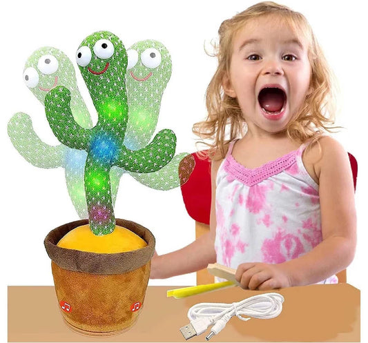 Interactieve Dansende Cactus Speelgoed – Muzikaal Plezier met Geluidsimitatie