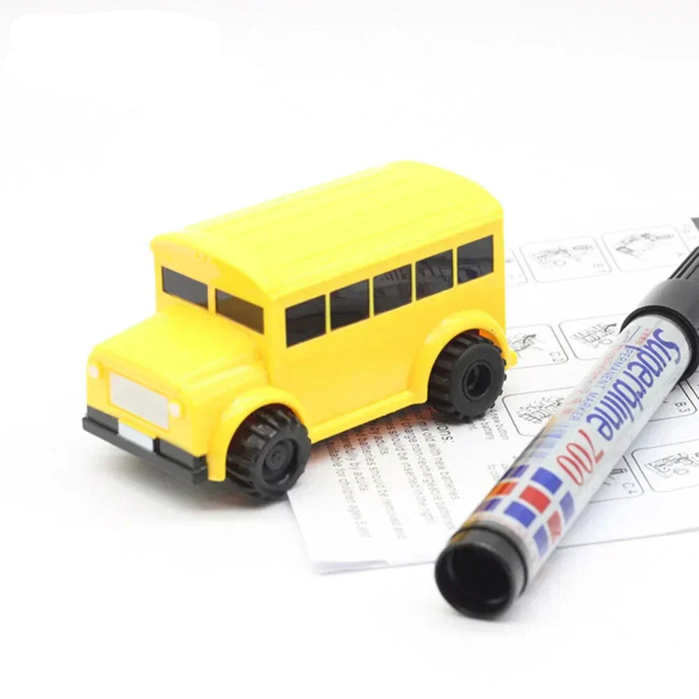 Creatief raceauto speelgoed met baan sensor