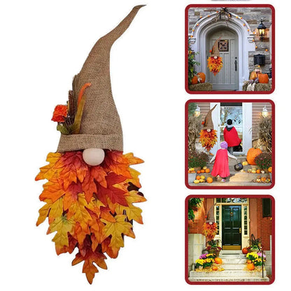 Esdoorn kabouter deurhanger – warme herfstknuffel voor je deur