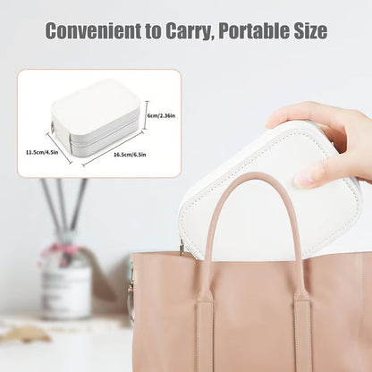 Draagbare Make-up Organizer — Compact LED-spiegel met Verstelbare Verlichting
