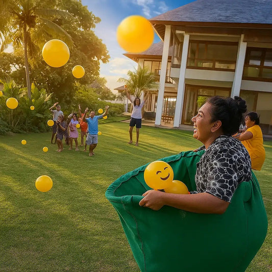 Gigantische broek spel – Samen lachen en bewegen vol plezier