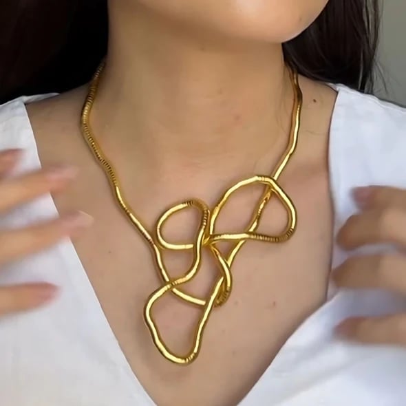 Vormbare slangketting – draag als ketting, armband of riemdetail