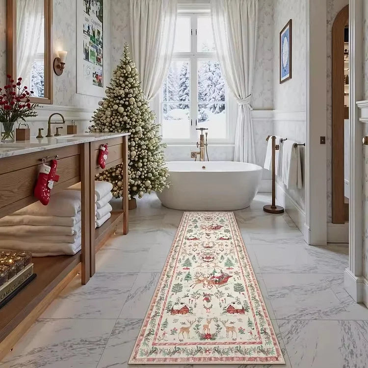 Kerst tapijt Wonderland — antislip & gezellig voor kinderen & gasten