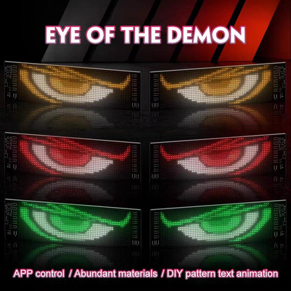 Geanimeerd LED-displaypaneel — App-gestuurd voertuig voorruitbord (2 stuks)