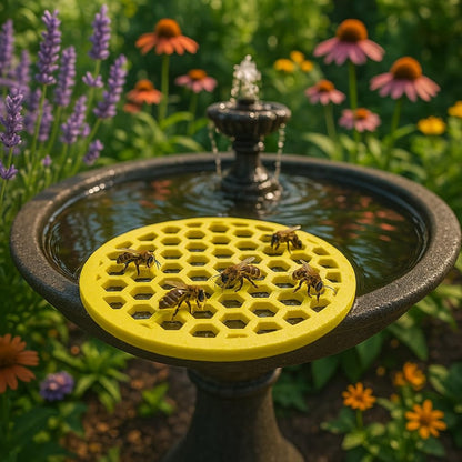 Drinkstation voor bijen — rustplaats en waterbron voor bestuivers
