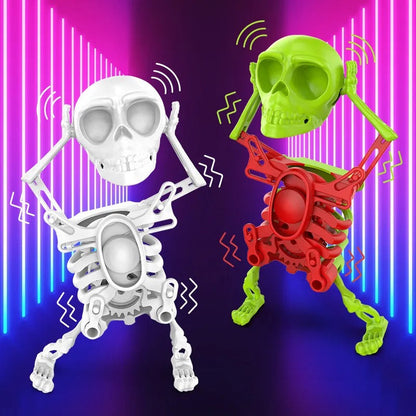 Dansend Skeletfiguur – Gloeiende Dansdecoratie met Speelse Gloed