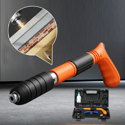 Professionele houtspijkerpistool — met sterke geluidsdemper voor bouw & werkplaats