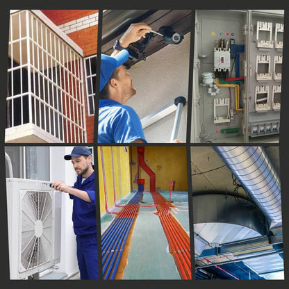 Professionele houtspijkerpistool — met sterke geluidsdemper voor bouw & werkplaats