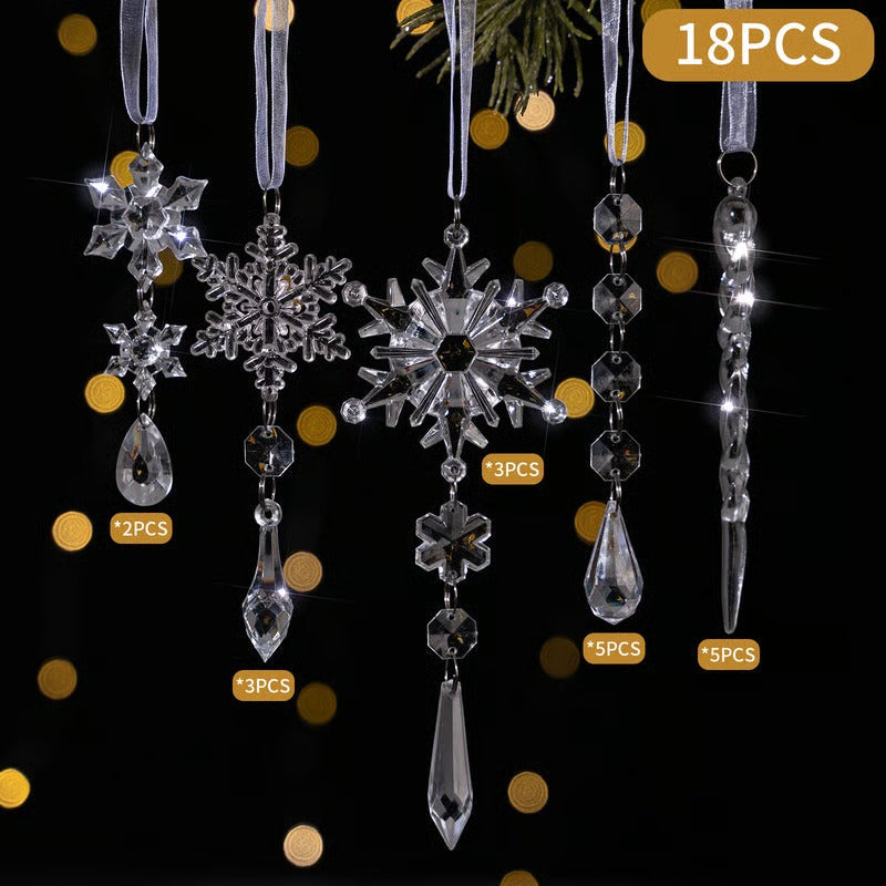 Kerstdecoratieset 18-delig — elegante glans voor elke kerstboom