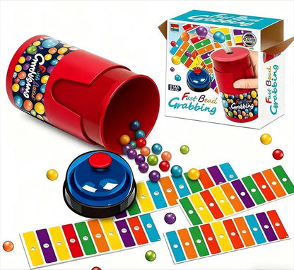 Kleurenmatch spel met kralen — snel, leuk en vol actie voor het gezin