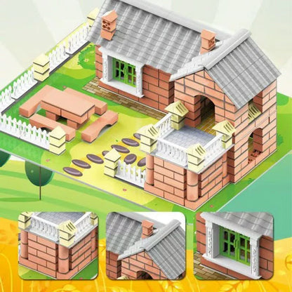 Huizenbouw speelgoedset — stimuleert creativiteit en bouwplezier