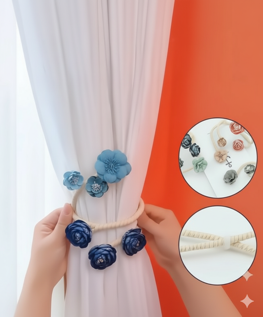 Elegante magnetische gordijnclips in Scandinavische stijl – praktisch en stijlvol