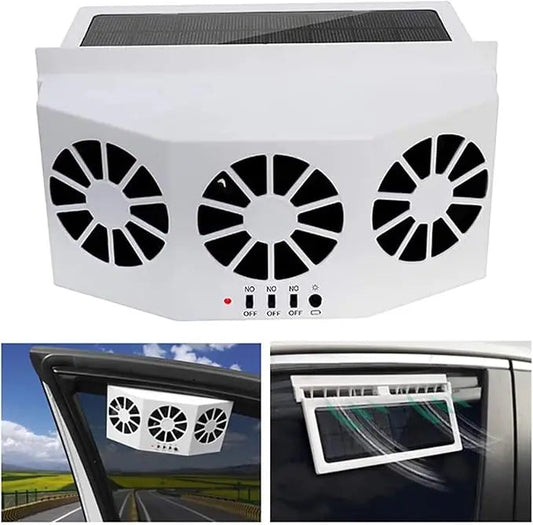 Zonne-energie Autoventilator – Draadloos & Compact