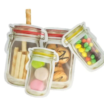 Ziplock zakjes in Mason Jar stijl – herbruikbaar en lekvrij