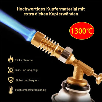 Draagbare Koperen Gasbrander – Veilige Ontsteking met Veiligheidsslot