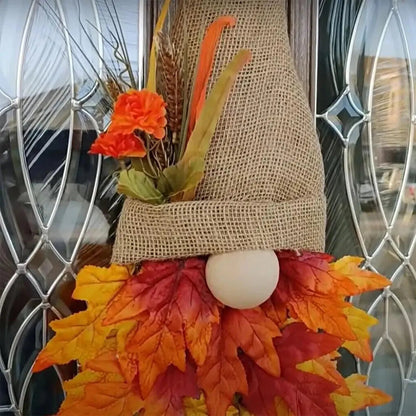 Esdoorn kabouter deurhanger – warme herfstknuffel voor je deur
