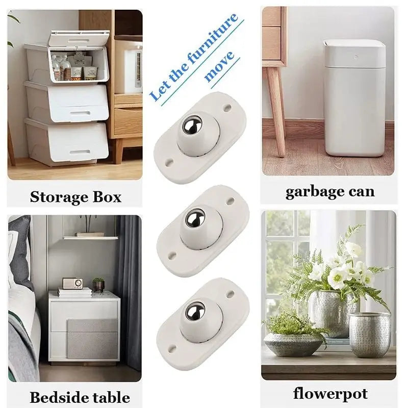 Zelfklevende 360° Mini Rollers voor Opslag & Meubilair