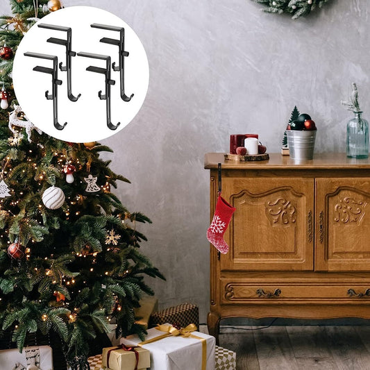 2-in-1 decoratieve openhaardhaak – Praktisch voor kerstsokken en decoraties set van 2